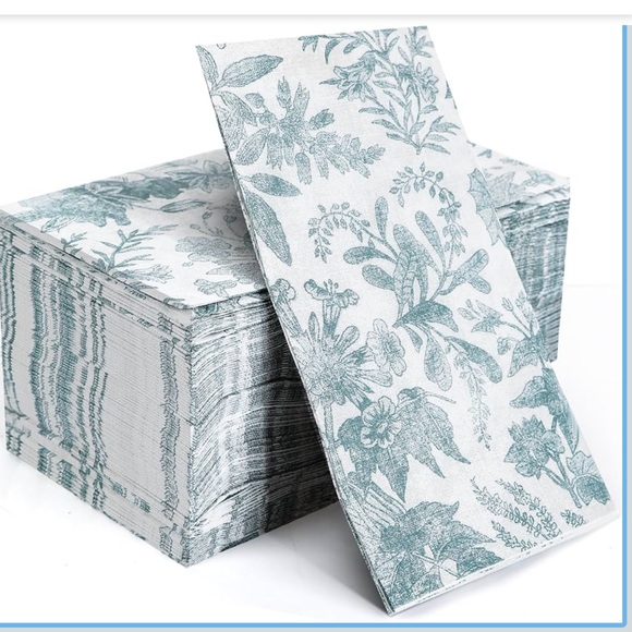 Other - Floral liner feel disposable napkins